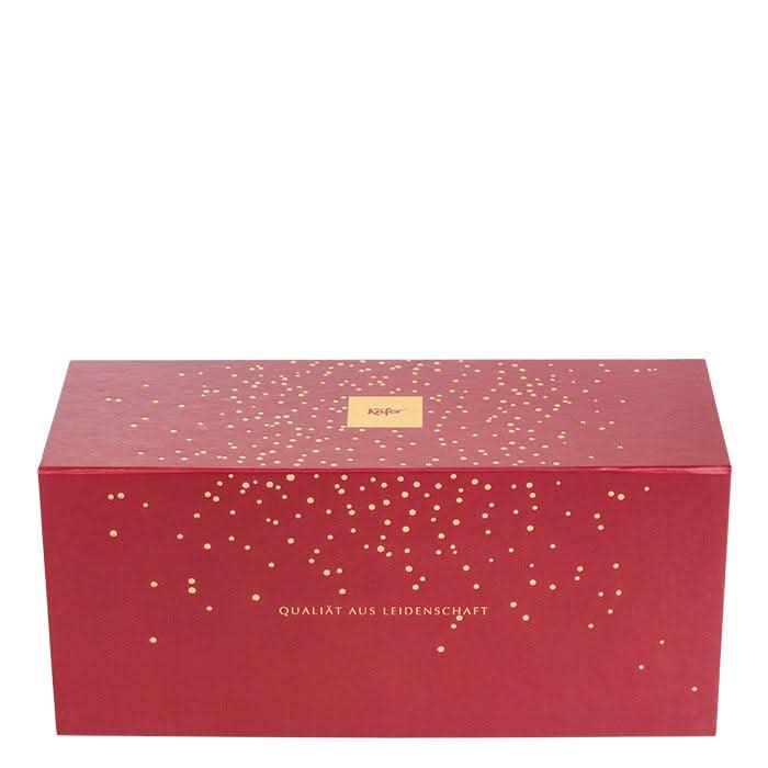 Rote Geschenkbox mit Laurent-Perrier Brut und Pralinen - Image 6